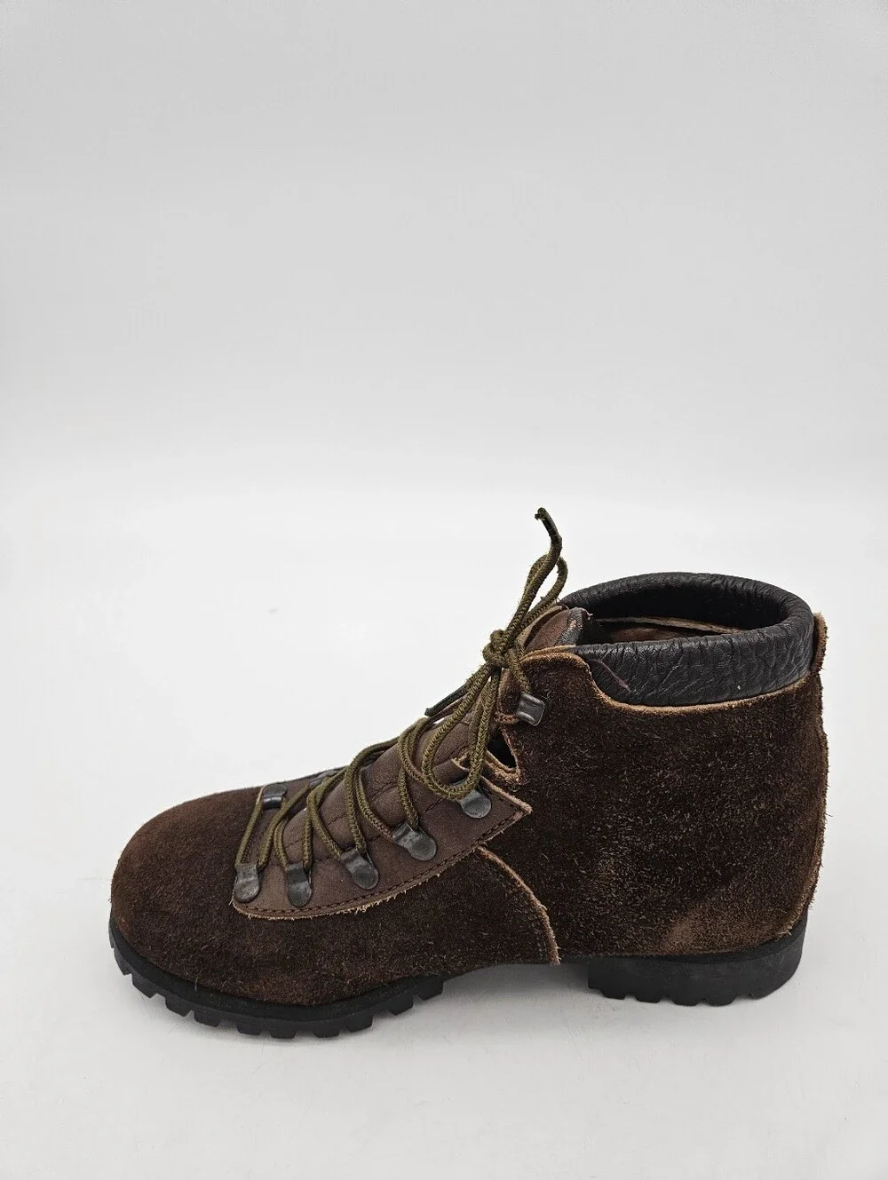 DEXTER VINTAGE MOUNTAINEER HIKING BOOTS LEATHER & SUEDE  women 6M Made in USA